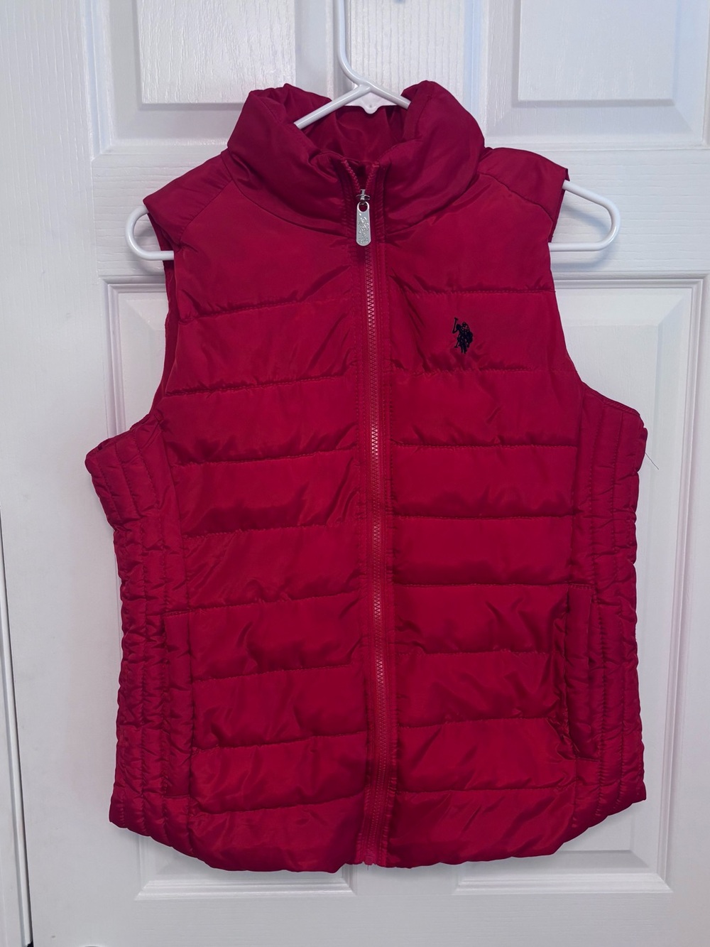 Classic Red Quilted Puffer Vest - polo